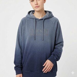 Authentic Taylor Swift The Eras Tour Washed Blue Ombre Hoodie - XL (Oversized)